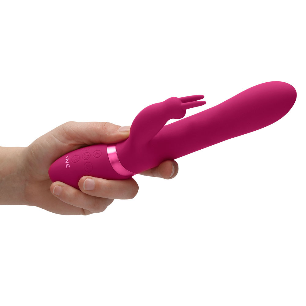 Vive Amoris Pink Rabbit Vibrator With Stimulating Beads image 3