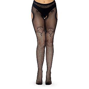 Leg Avenue Suspender Tight in Duchess Lace UK 6 to 12