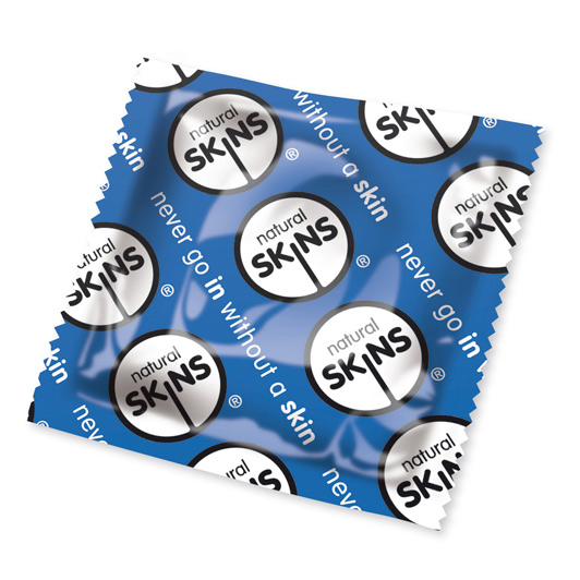 Skins Condoms Natural x50 (Blue) image 1