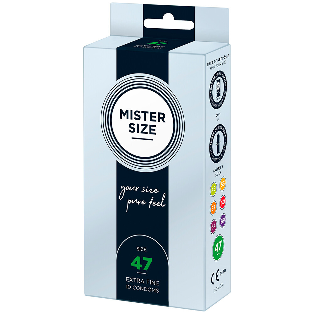 Mister Size 47mm Your Size Pure Feel Condoms 10 Pack image 1