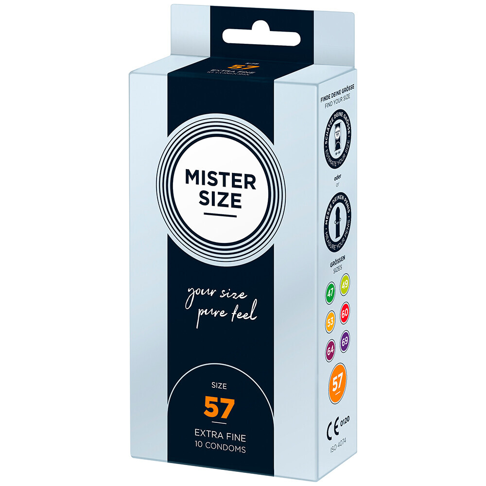 Mister Size 57mm Your Size Pure Feel Condoms 10 Pack image 1