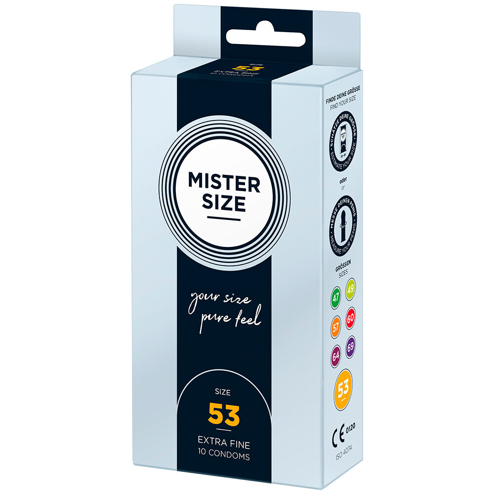 Mister Size 53mm Your Size Pure Feel Condoms 10 Pack image 1