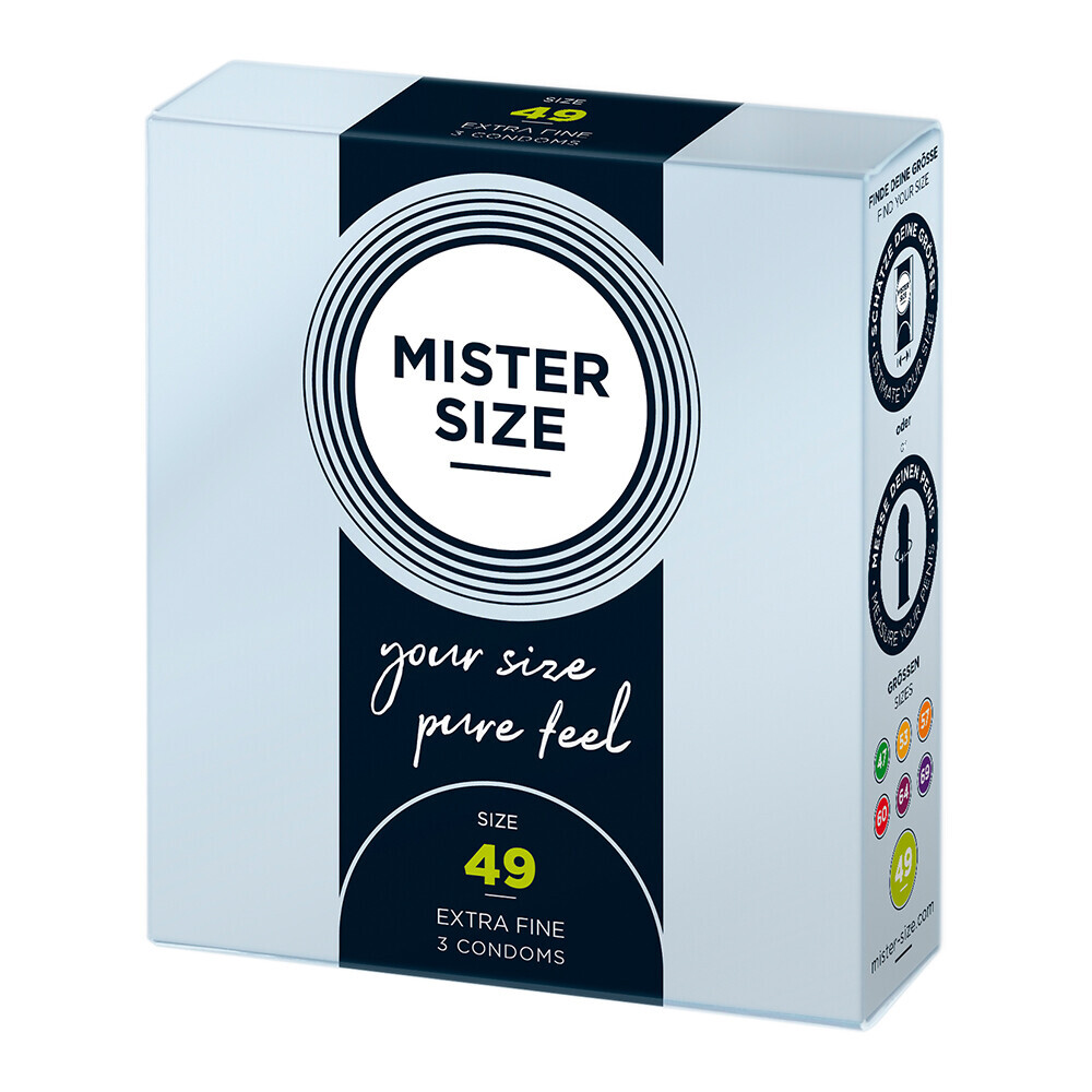 Mister Size 49mm Your Size Pure Feel Condoms 3 Pack image 1