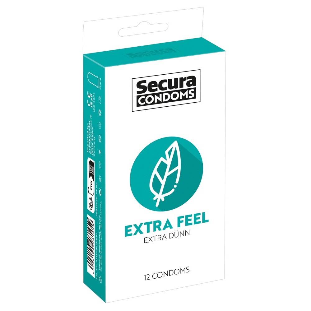 Secura Condoms 12 Pack Extra Feel image 1