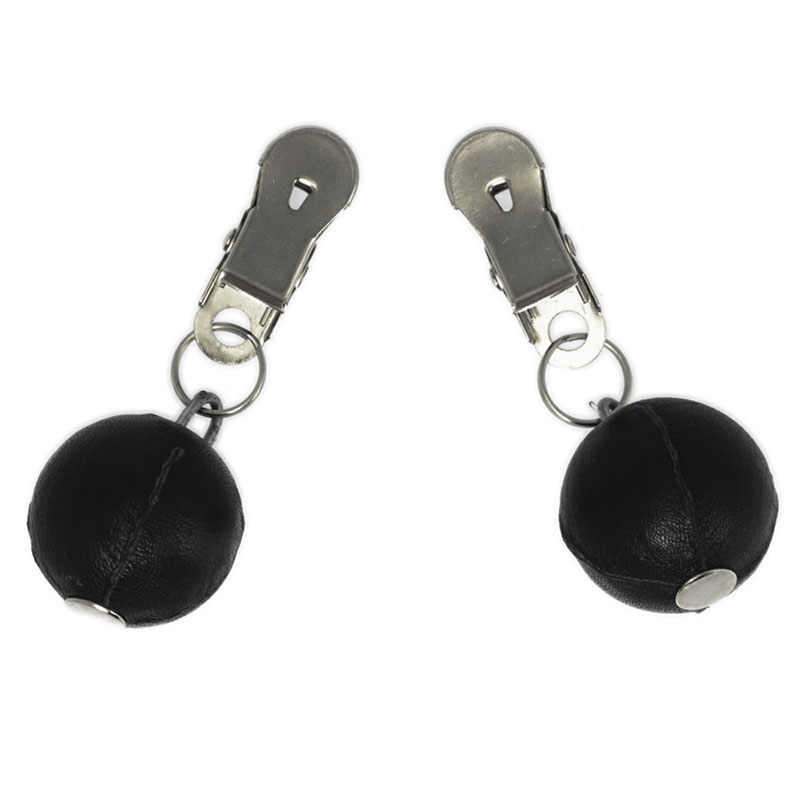Nipple Clamps With Round Black Weights image 1