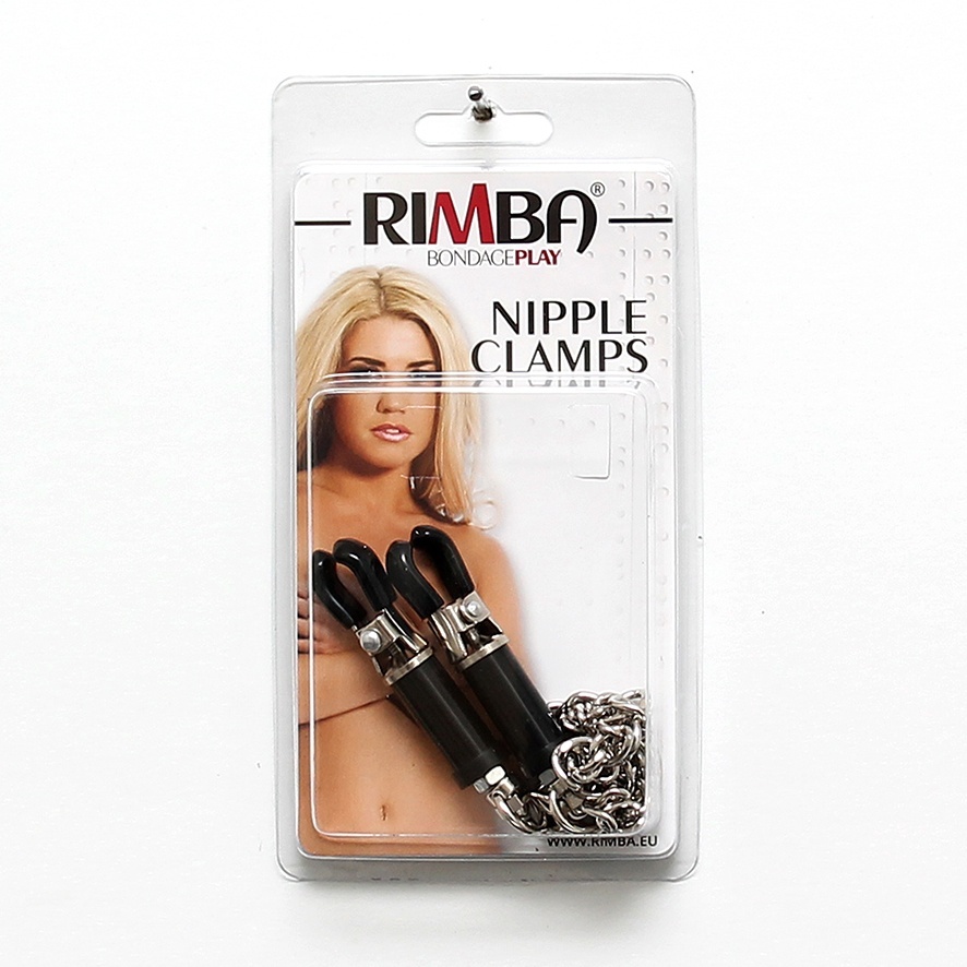 Silver Nipple Clamps With Chain image 3