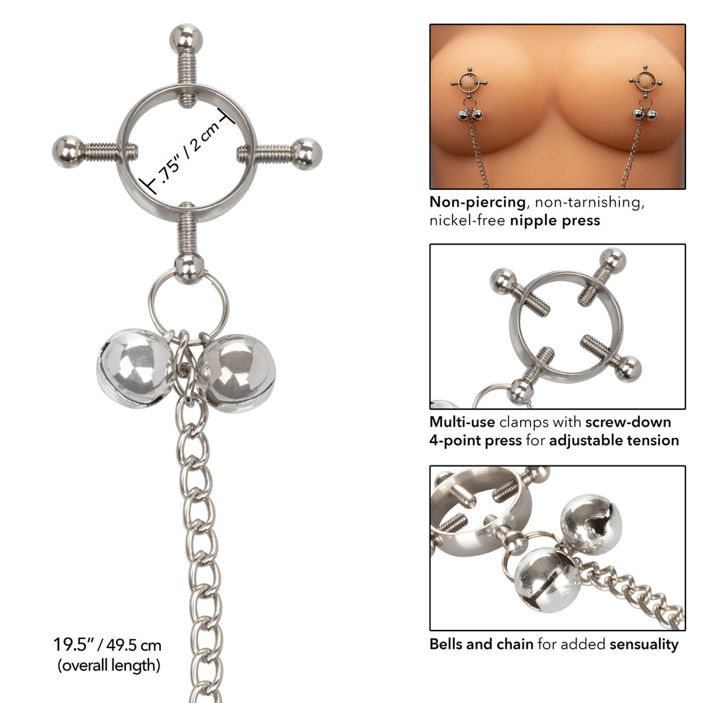 Nipple Grips 4 Point Nipple Press With Bells image 3