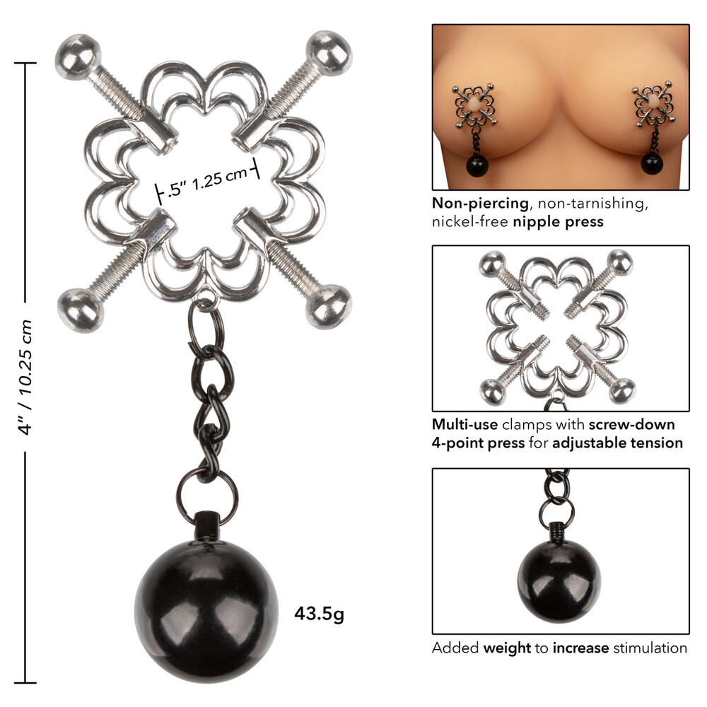 Nipple Grips  4 Point Weighted Nipple Press image 2