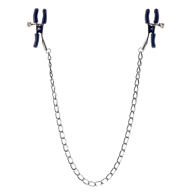Squeeze And Please Nipple Clamps With Chain image 1