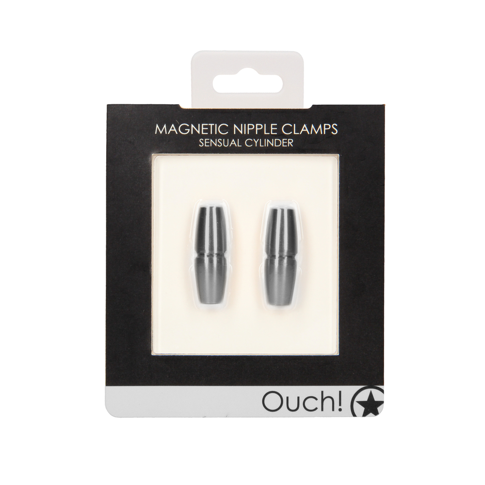 Ouch Magnetic Sensual Cylinder Nipple Clamps image 2