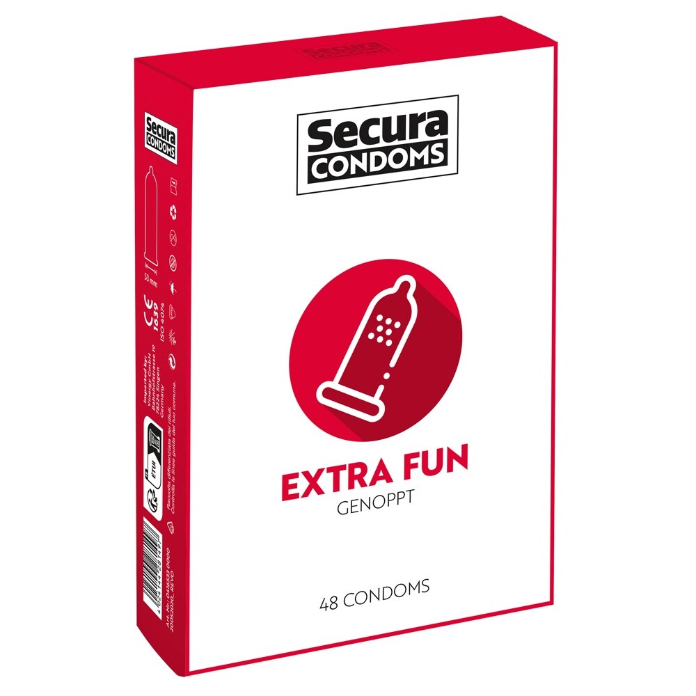 Secura Condoms 48 Pack Extra Fun image 1