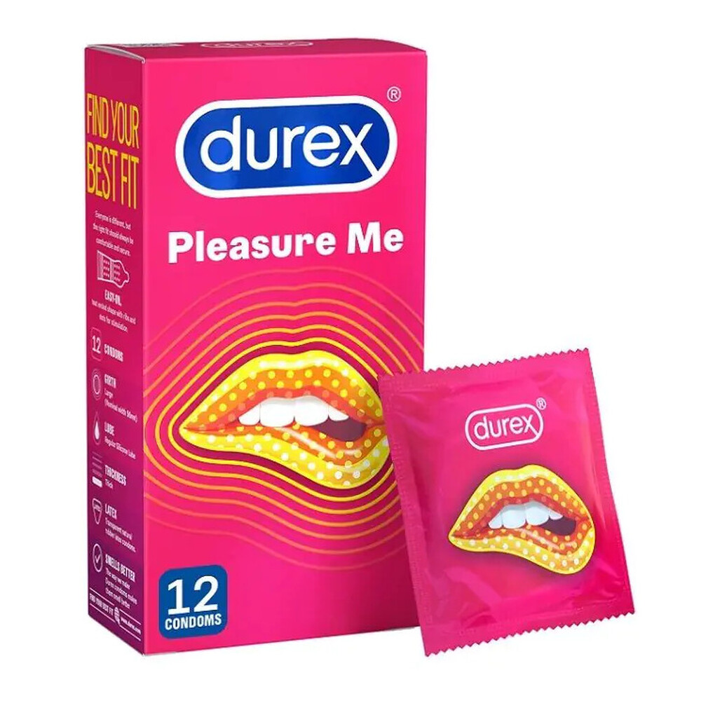 Durex Pleasure Me Ribbed And Dotted Condoms 12 Pack image 1