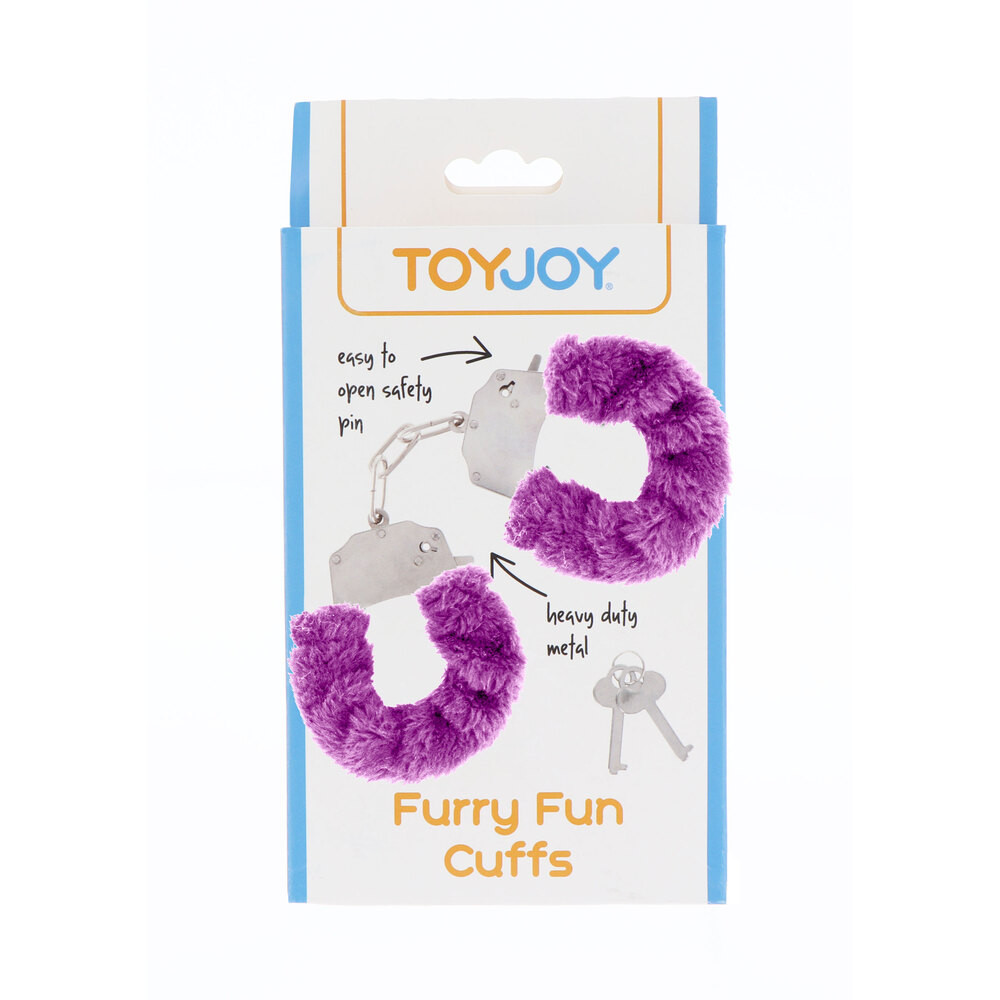 ToyJoy Furry Fun Wrist Cuffs Purple image 2