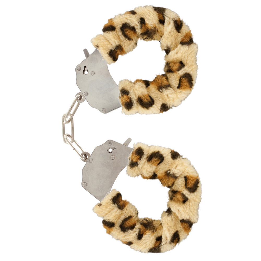ToyJoy Furry Fun Wrist Cuffs Leopard image 1