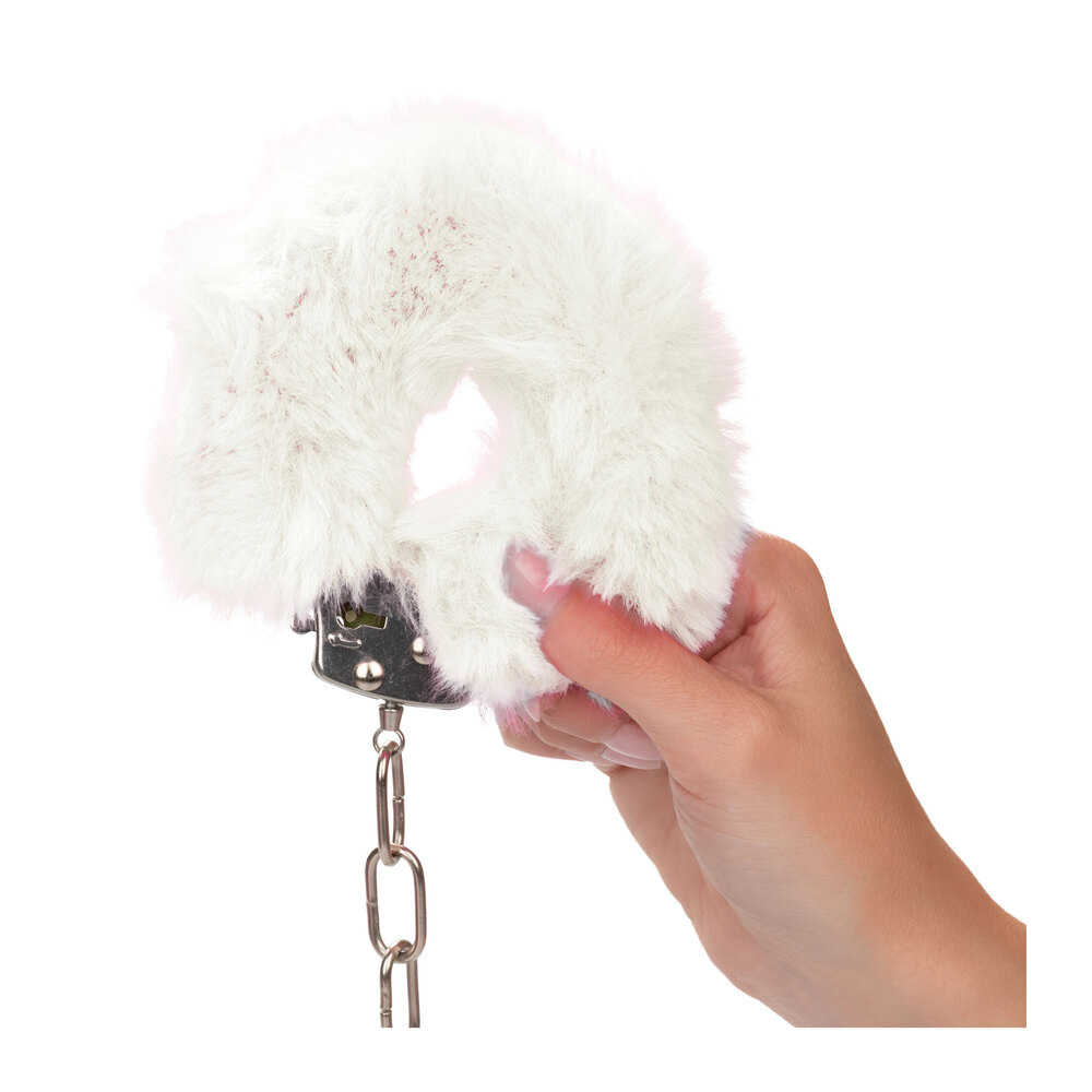 Ultra Fluffy Furry Cuffs White image 3