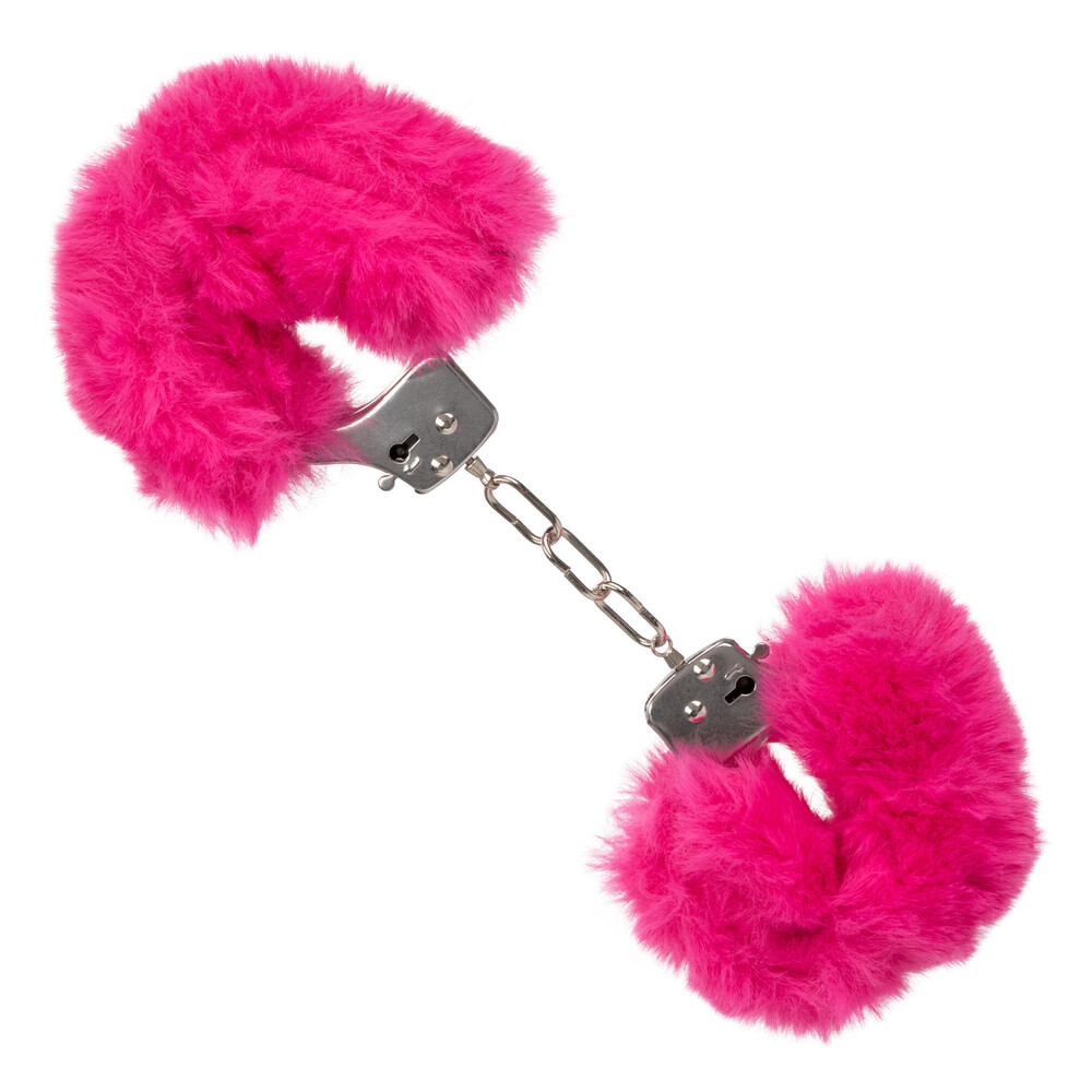 Ultra Fluffy Furry Cuffs Pink image 1