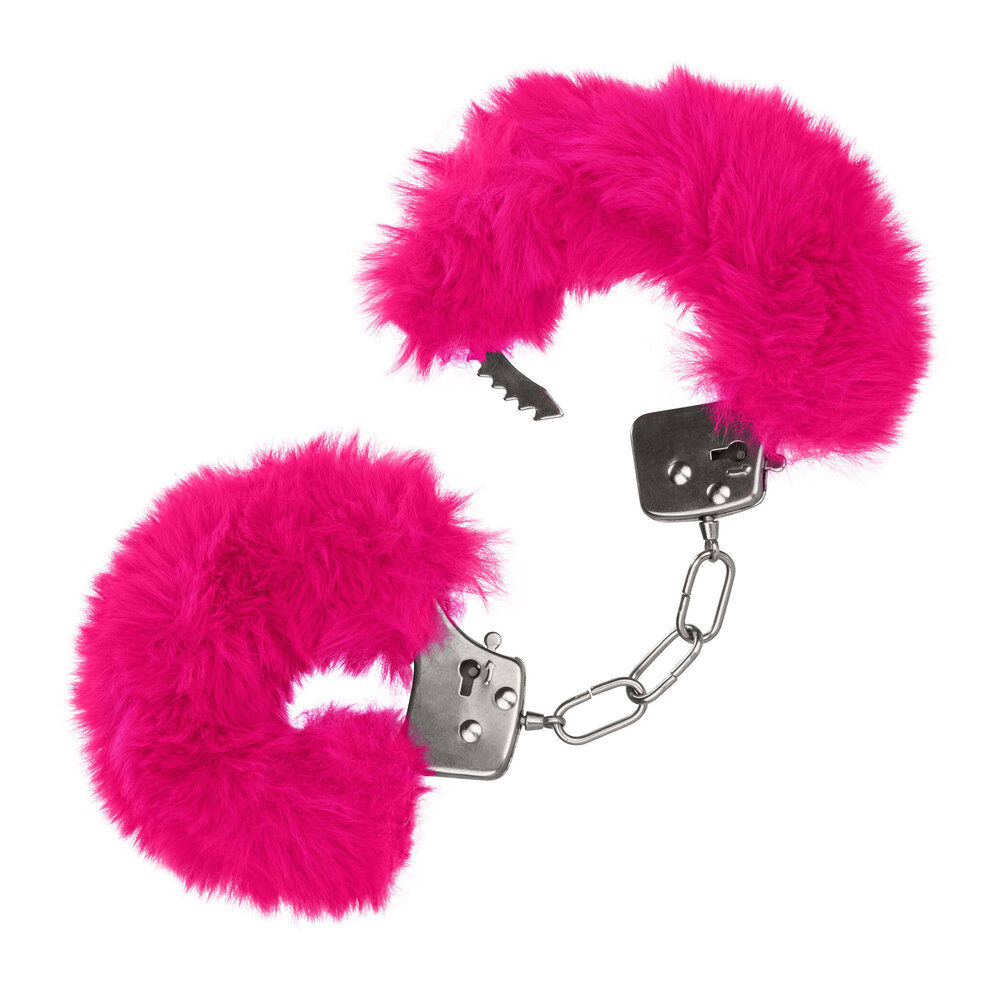 Ultra Fluffy Furry Cuffs Pink image 2