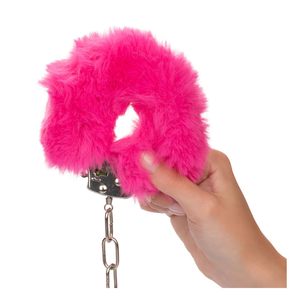 Ultra Fluffy Furry Cuffs Pink image 3