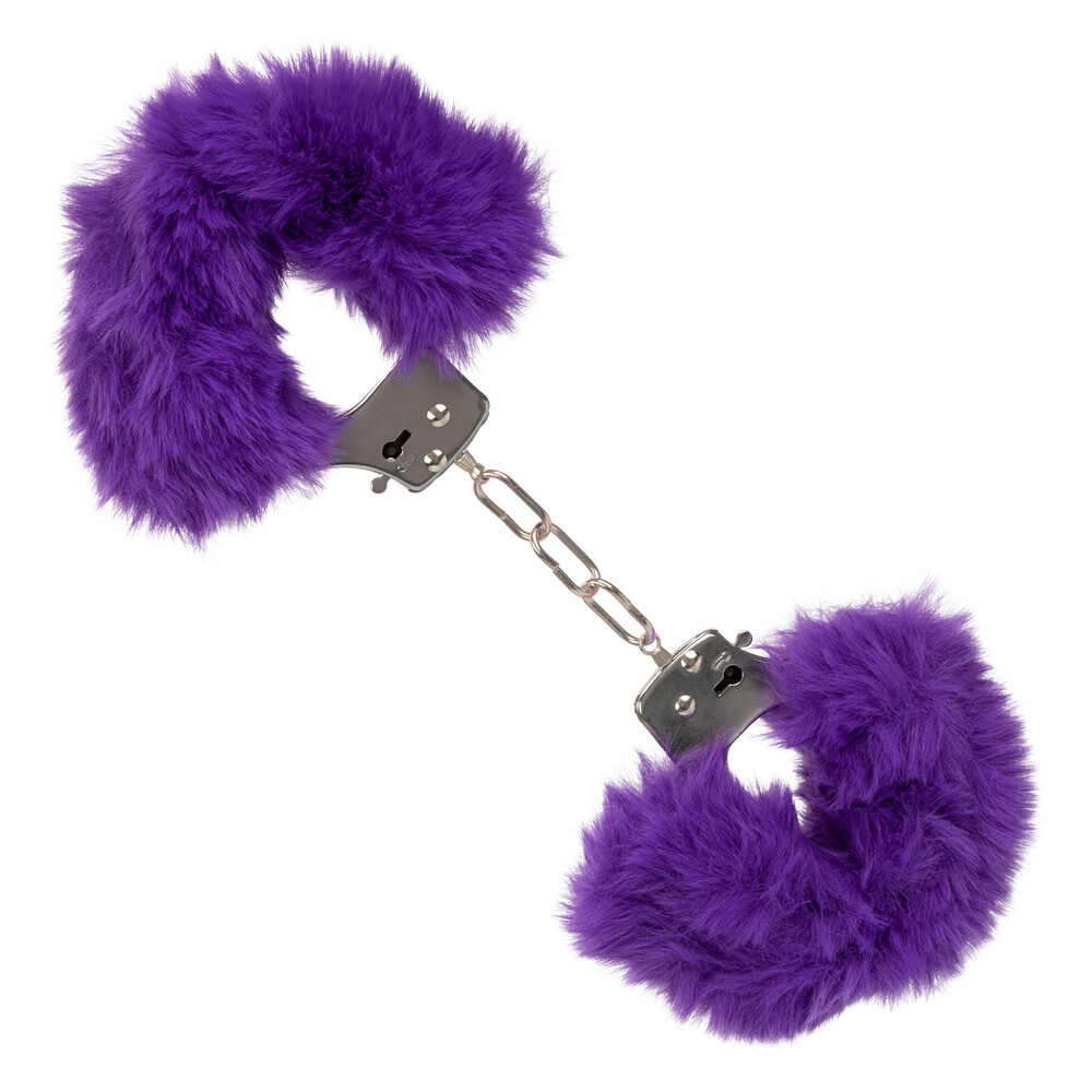 Ultra Fluffy Furry Cuffs Purple image 1