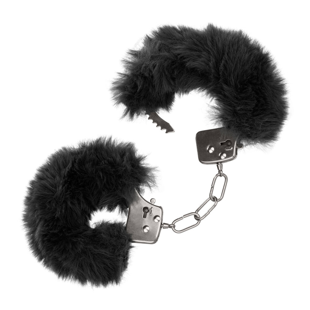 Ultra Fluffy Furry Cuffs Black image 2