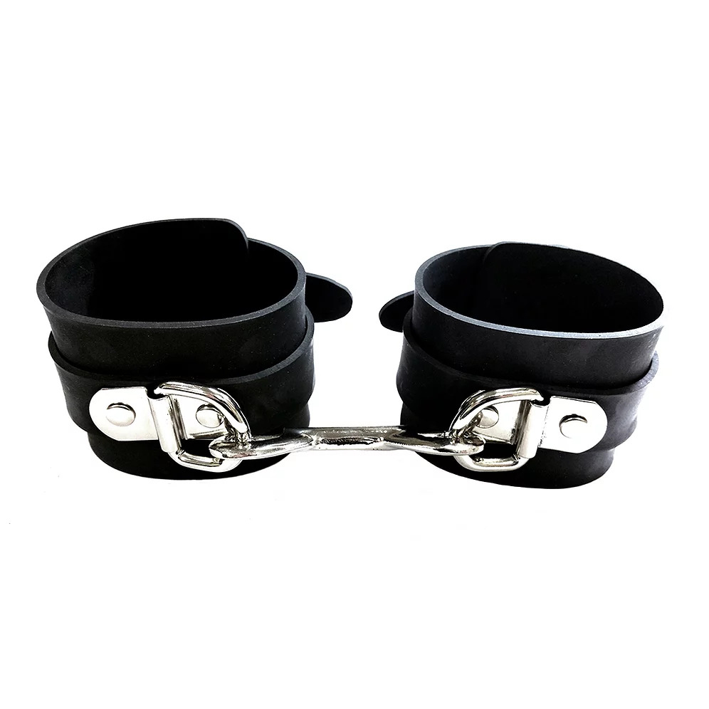 Rouge Garments Black Rubber Ankle Cuffs image 1