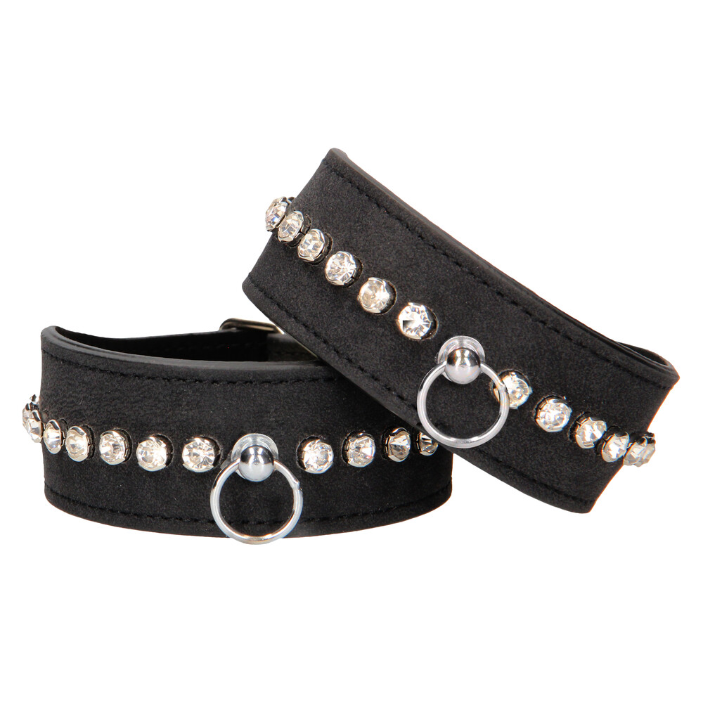 Ouch Diamond Studded Ankle Cuffs image 1
