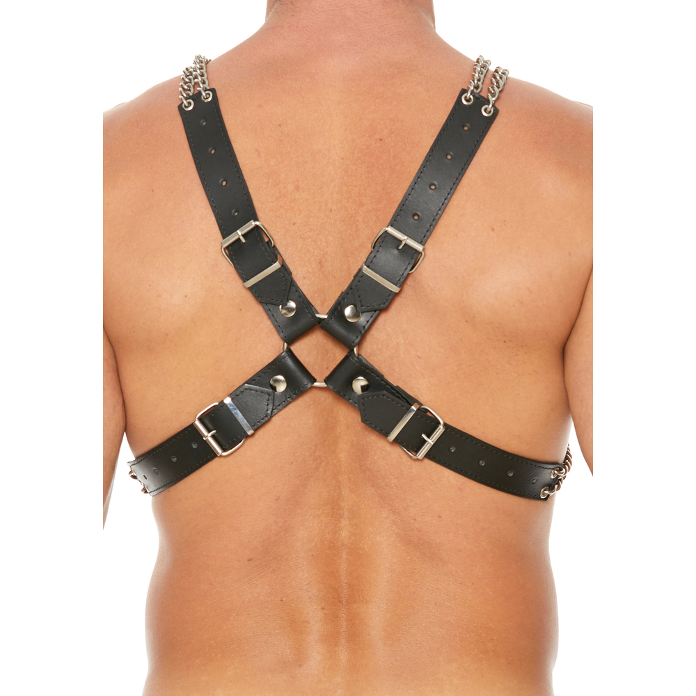 Heavy Duty Leather And Chain Body Harness image 3