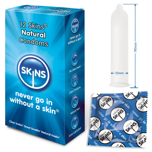 Skins Condoms Natural 12 Pack image 1