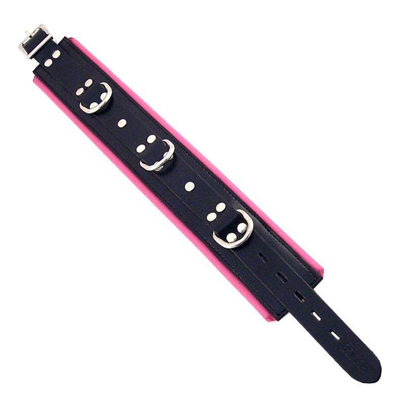 Rouge Garments Black And Pink Padded Collar