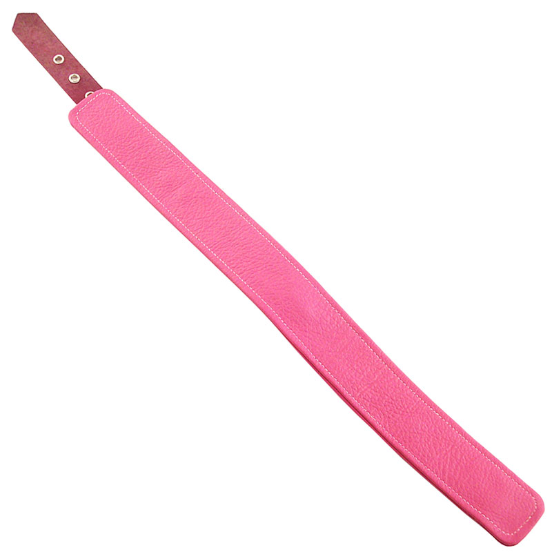 Rouge Garments Plain Pink Leather Collar image 2