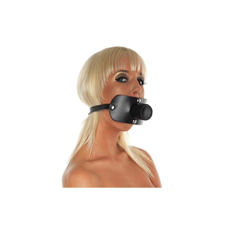 Leather Gag With Urine Tube