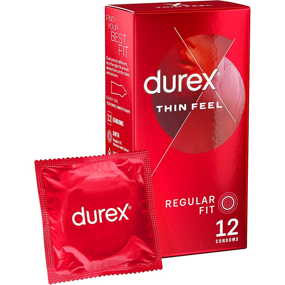 Durex Thin Feel Regular Fit Condoms 12 Pack image 1