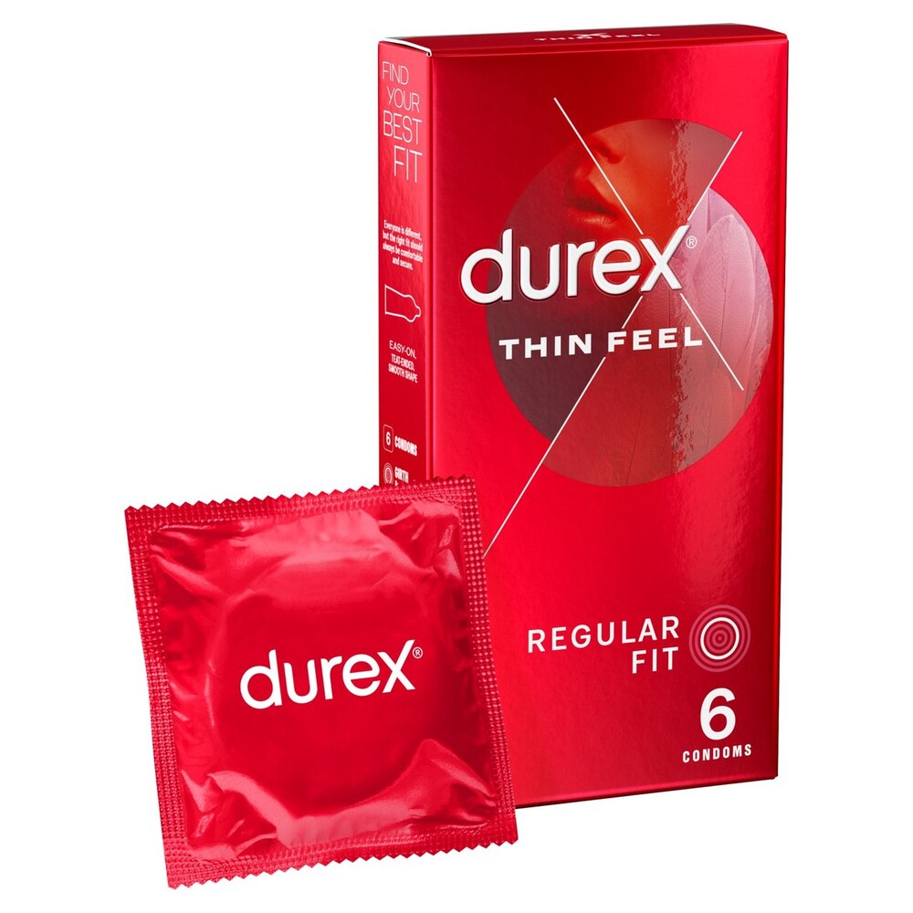 Durex Thin Feel Regular Fit Condoms 6 Pack image 1