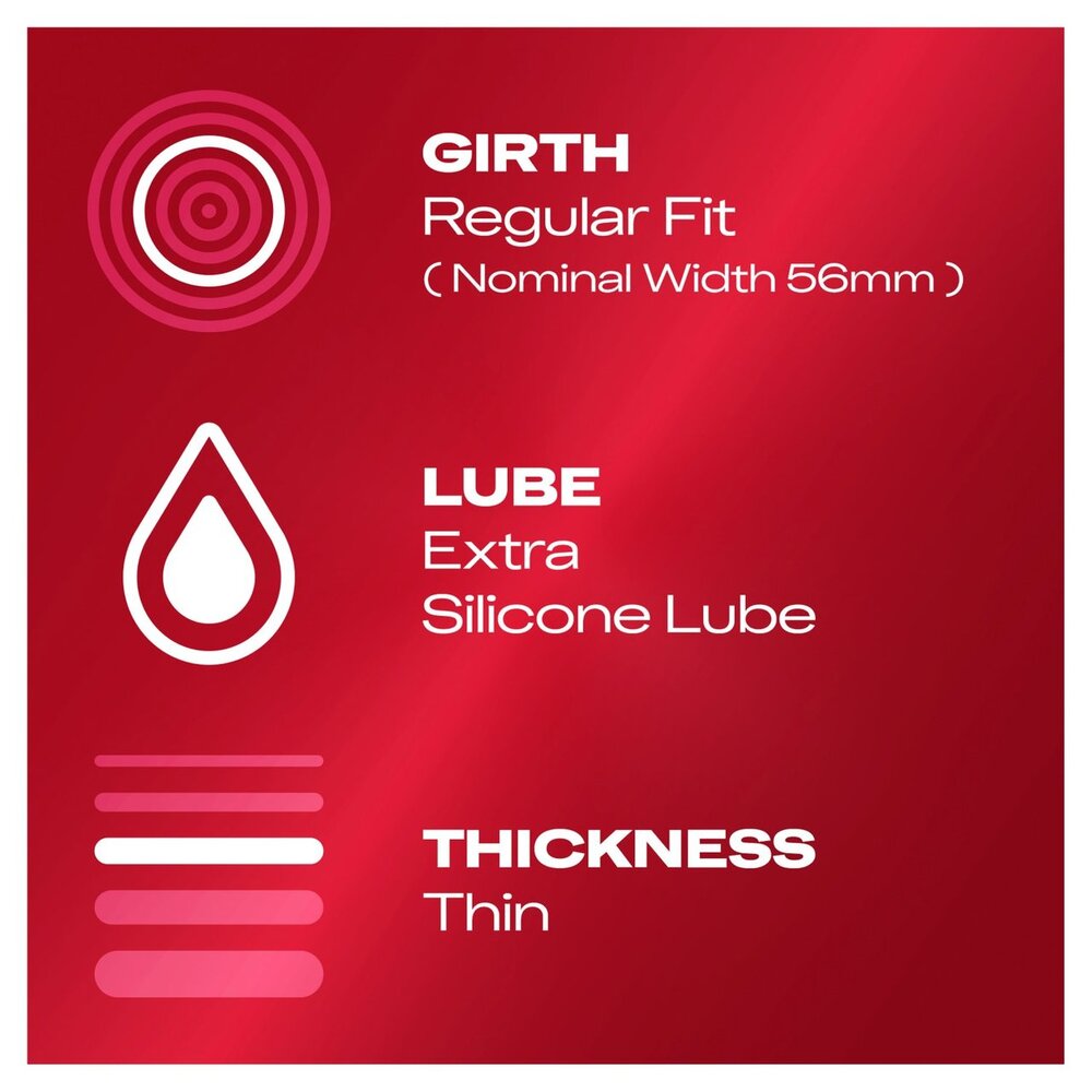 Durex Thin Feel Regular Fit Condoms 6 Pack image 3