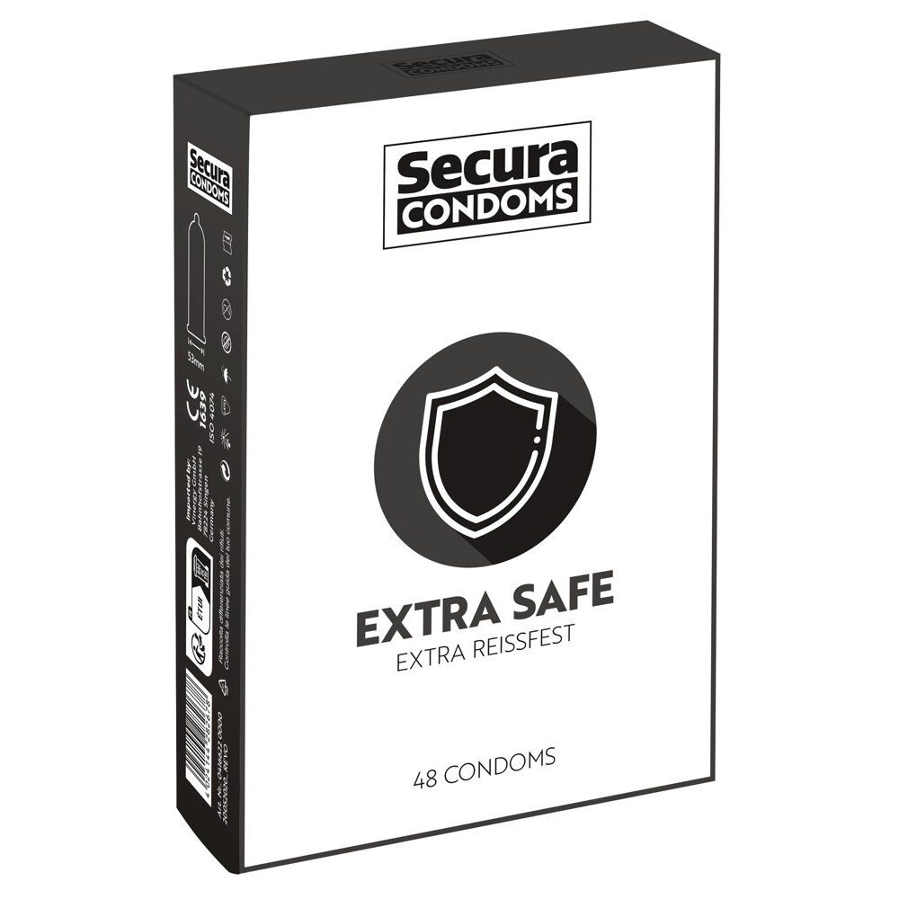 Secura Condoms 48 Pack Extra Safe image 1