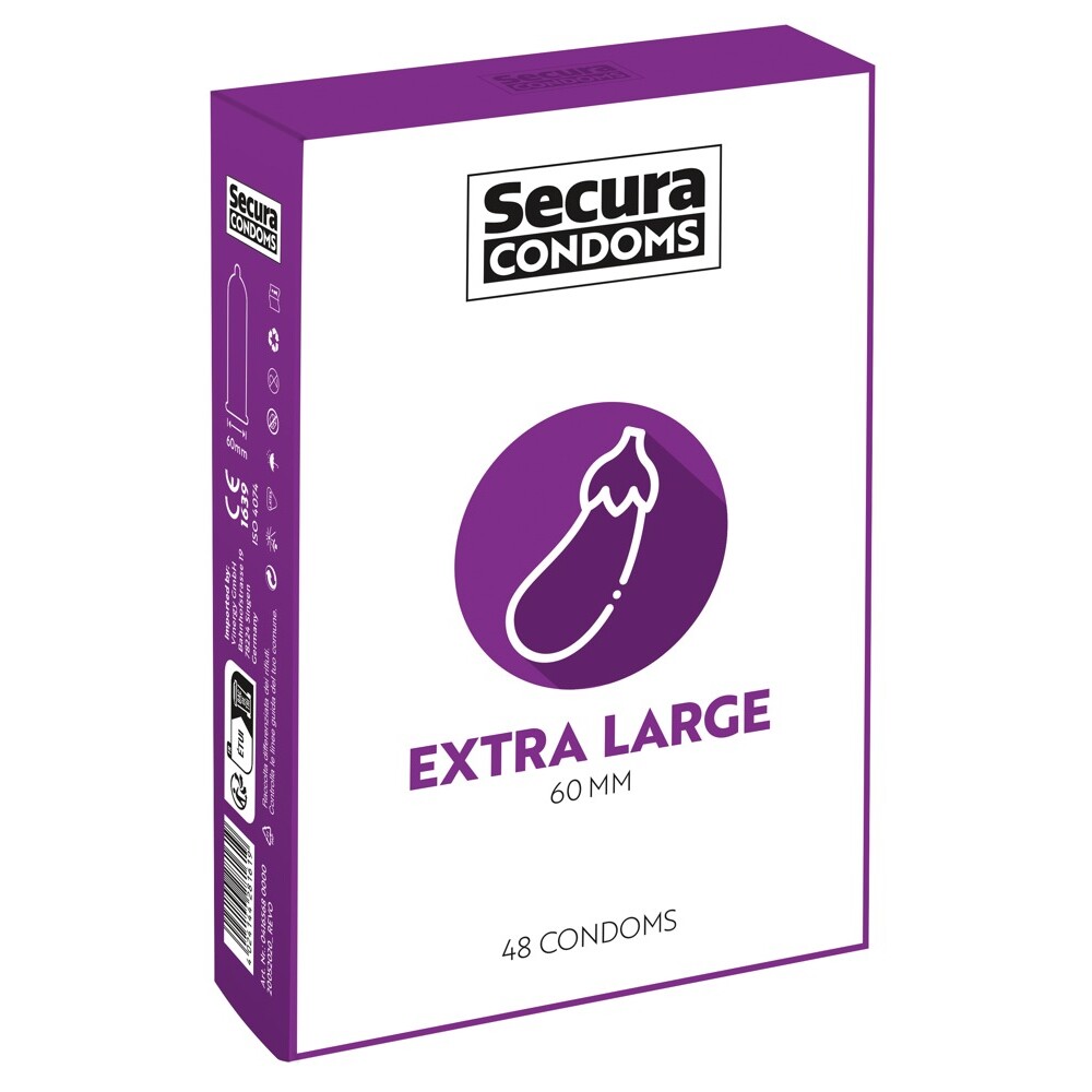 Secura Condoms 48 Pack Extra Large image 1