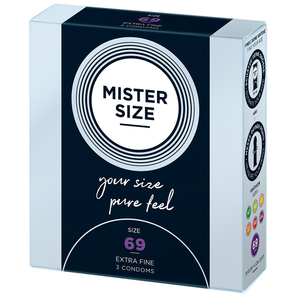 Mister Size 69mm Your Size Pure Feel Condoms 3 Pack image 1
