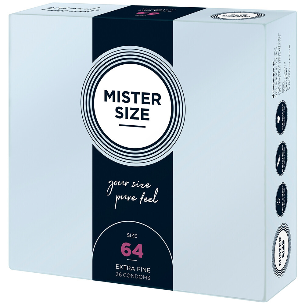 Mister Size 64mm Your Size Pure Feel Condoms 36 Pack image 1