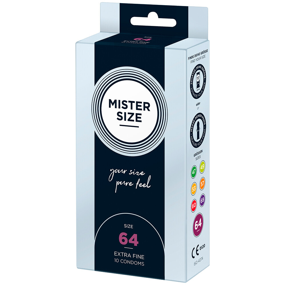 Mister Size 64mm Your Size Pure Feel Condoms 10 Pack image 1
