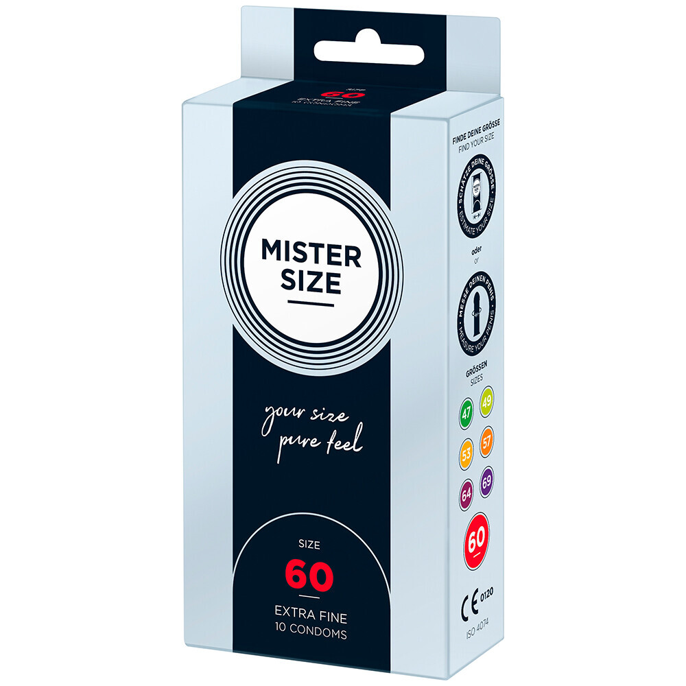 Mister Size 60mm Your Size Pure Feel Condoms 10 Pack image 1