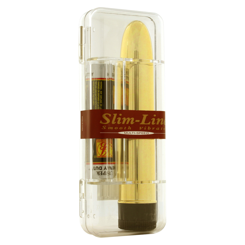 Slimline Smooth Multi Speed Vibrator Gold image 2