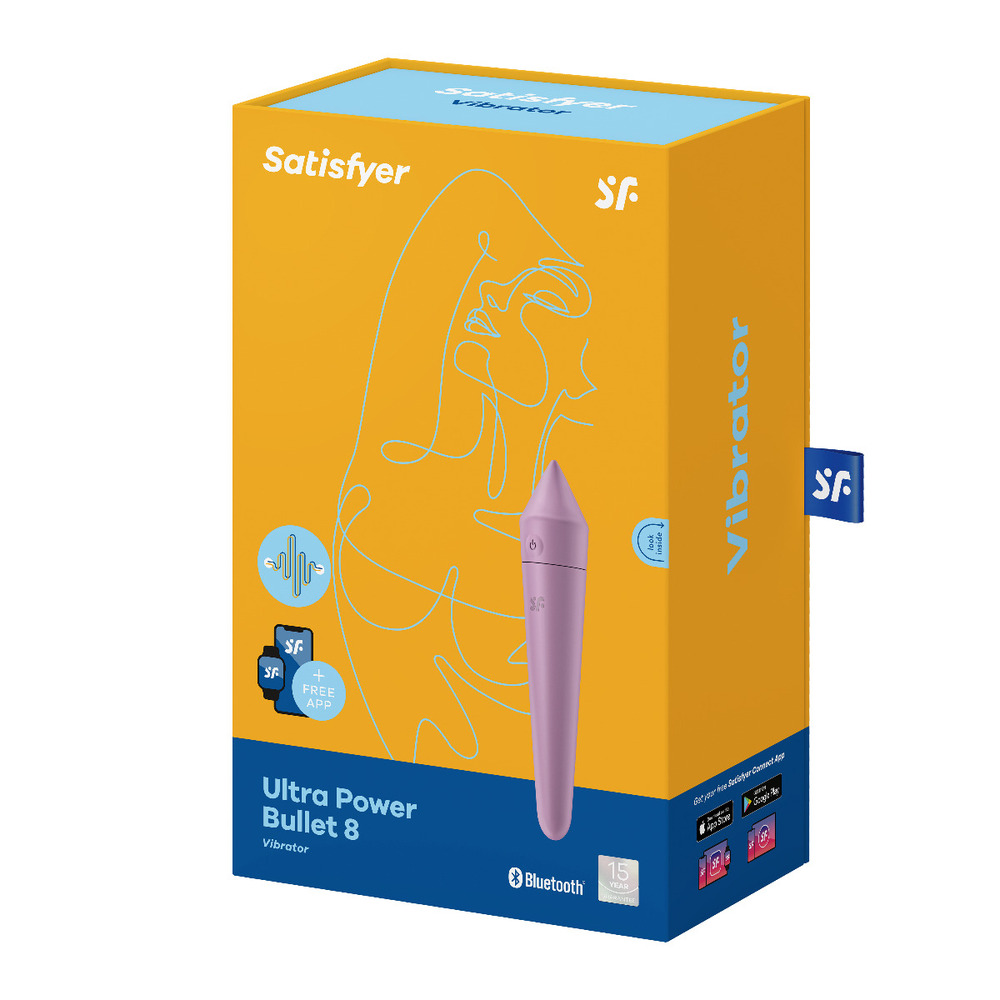 Satisfyer Ultra Power Bullet 8 With App Control Lilac image 4
