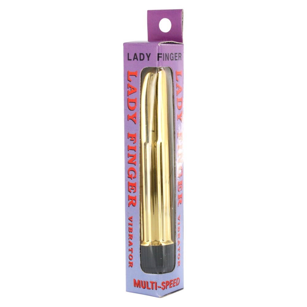 Lady Finger Mini Vibrator Gold image 2