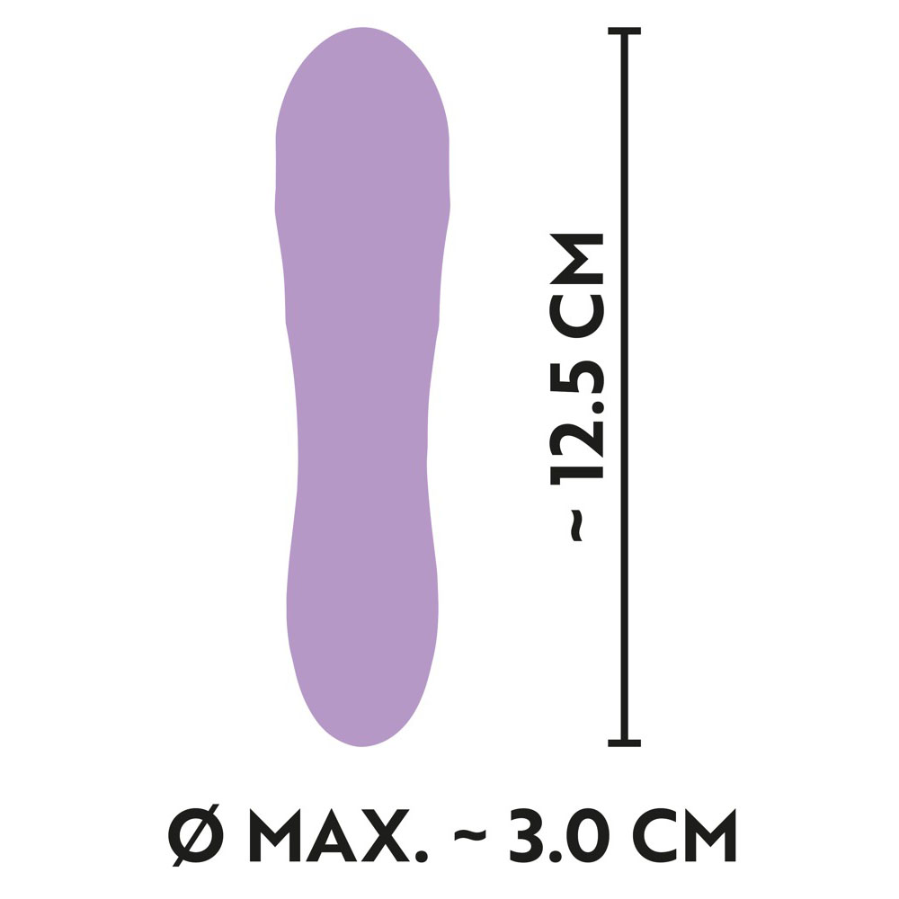 Cuties Silk Touch Rechargeable Mini Vibrator Purple image 4