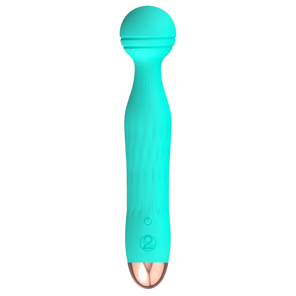 Cuties Silk Touch Rechargeable Mini Vibrator Green image 1