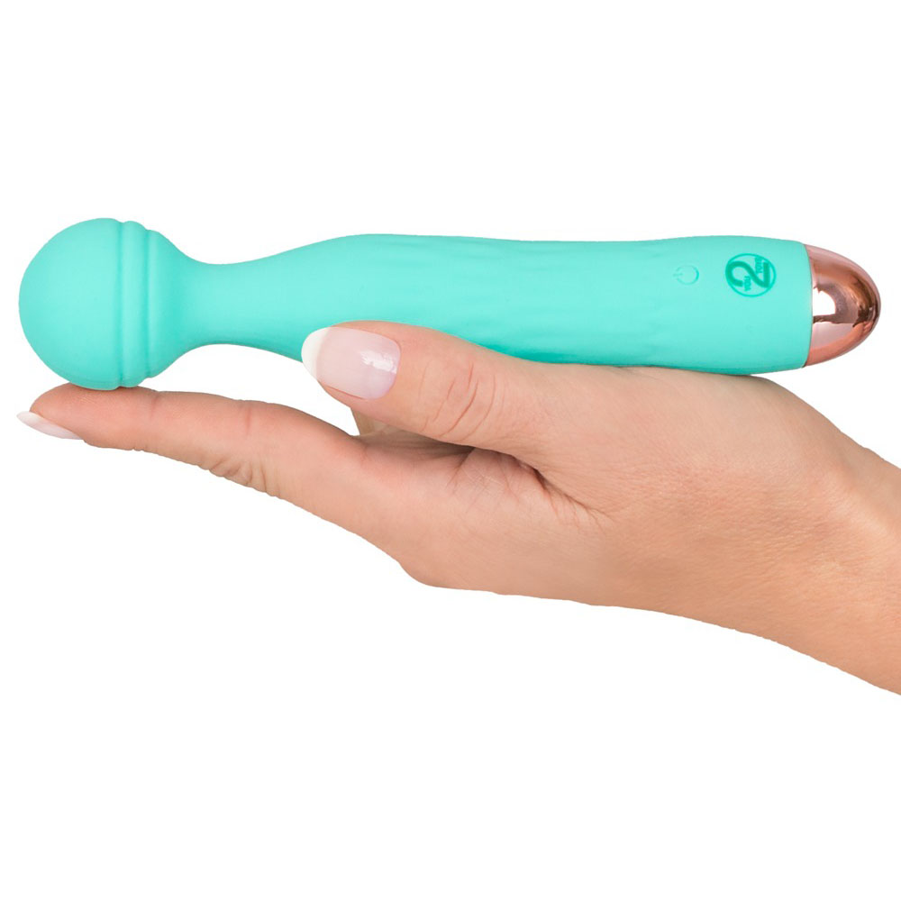 Cuties Silk Touch Rechargeable Mini Vibrator Green image 2
