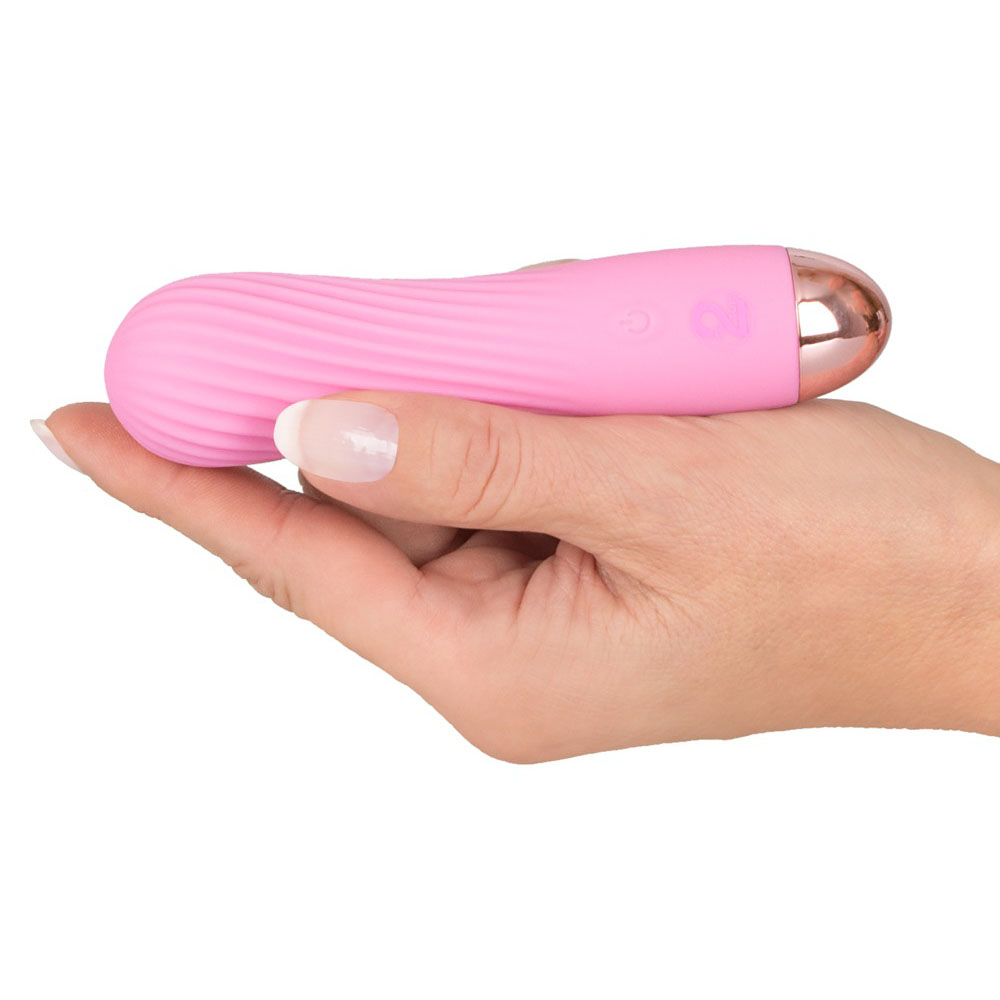 Cuties Silk Touch Rechargeable Mini Vibrator Pink image 2
