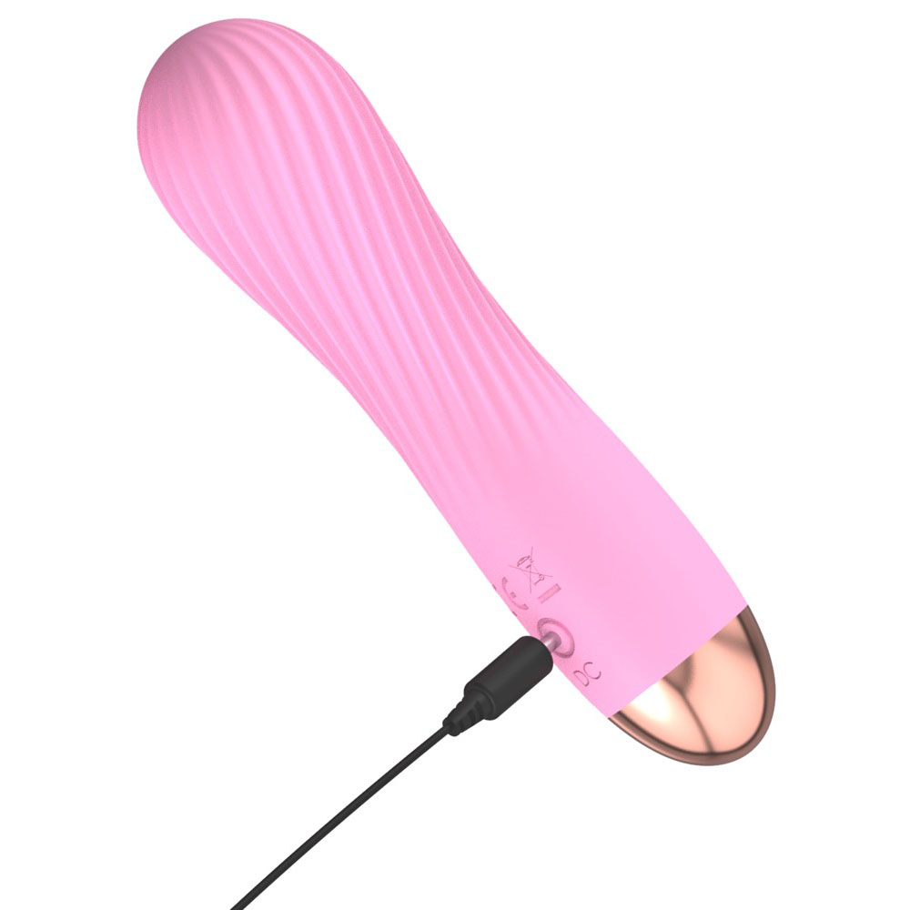 Cuties Silk Touch Rechargeable Mini Vibrator Pink image 3