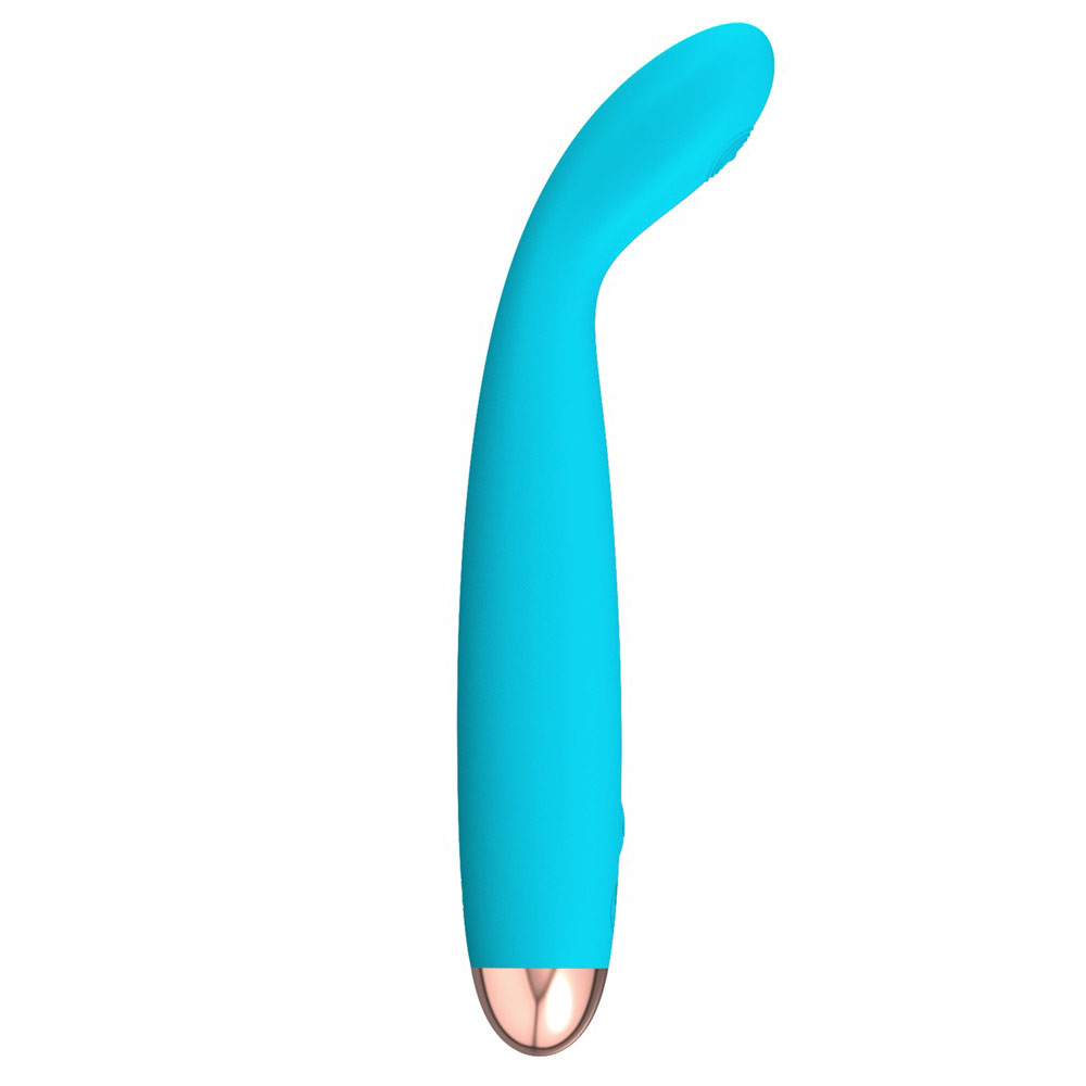 Cuties Silk Touch Rechargeable Mini Vibrator Blue image 1