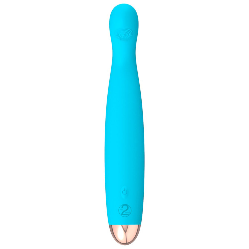Cuties Silk Touch Rechargeable Mini Vibrator Blue image 2